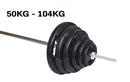 Buy TnP Accessories® Tri-Grip 1 Inch Rubber Barbell Weight Plates Disc Barbell Set 70kg 
