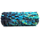 Foam Roller Yoga Pilates Massage 34cm x 14cm - Black/Blue/Yellow Mix