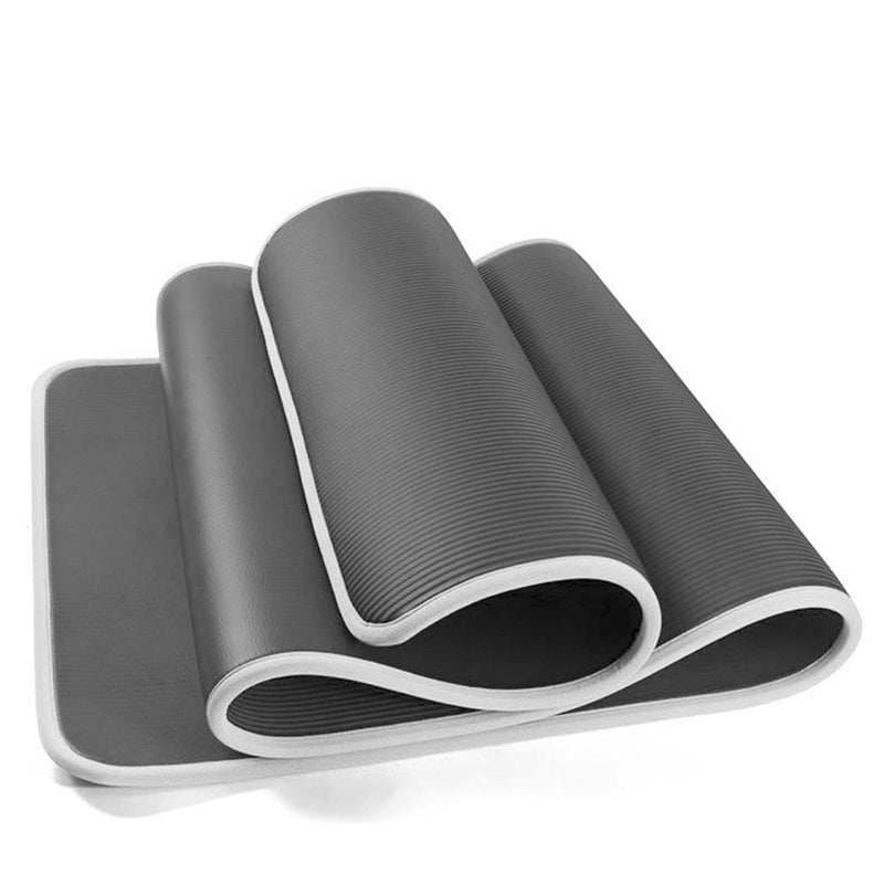Buy TnP Accessories® 12mm NBR Trim Yoga Mats Thick Exercise Mat - Light Grey 
