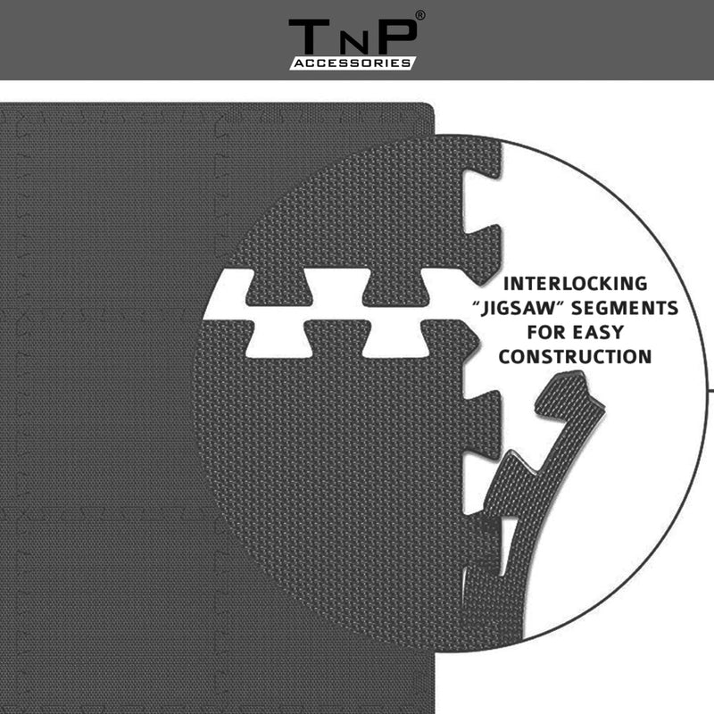TnP Accessories EVA Interlocking Mat 60x60x2cm Red & Black