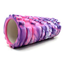 Foam Roller Yoga Pilates Massage 34cm x 14cm - Pink/Purple/White Mix