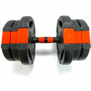 Buy TnP Accessories® Tri-Grip Dumbbell Set (Black+Red Dumbbell Bar) 20Kg 
