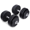 Adjustable Dumbbell Set Chrome Handle 30Kg