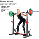 TnP Accessories Adjustable Squat Rack - Black/Red