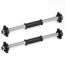 TnP Accessories 2 X 18" Plastic Dumbbell Bars + 4 x Spinlock Collars