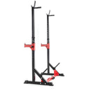 TnP Accessories Adjustable Squat Rack - Black/Red