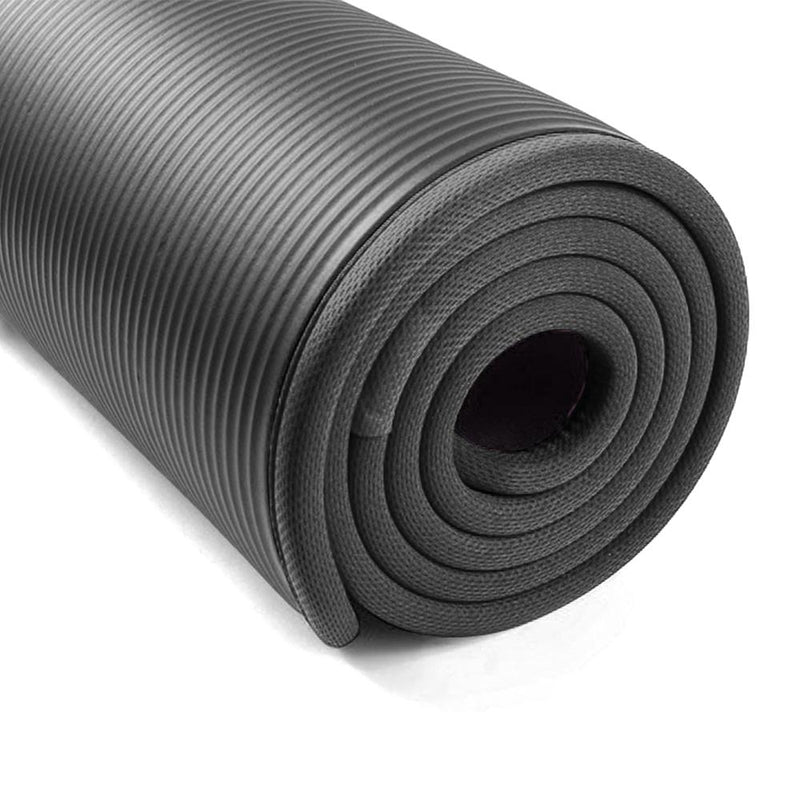 Buy TnP Accessories® 12mm NBR Trim Yoga Mats Thick Exercise Mat - Black 